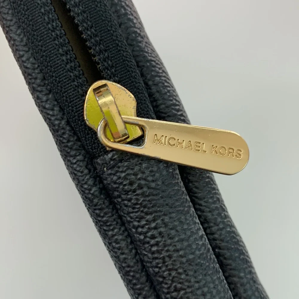 Michael Kors Black Tablet Sleeve with Gold Hardware
